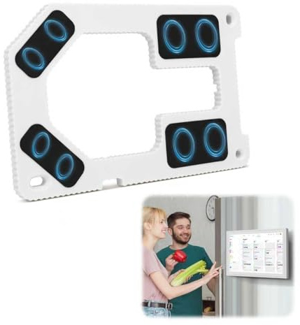 Magnetic Fridge Mount Compatible with Skylight 15” Calendar; 8 Encased 20-lb Strong Magnets, Scratch-Guard Silicone Pads, One-Piece Reinforced Bracket, No-Wobble Stability, Easy to Install