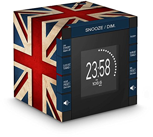 BigBen RR70 Radio-réveil avec projecteur Motif Union Jack