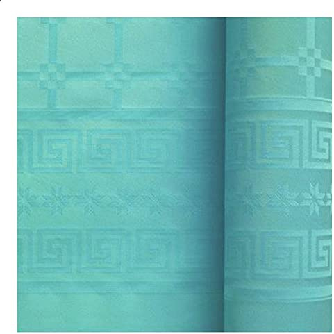 Gappy - Nappe Papier DAMASSÉ 6X1.18M Turquoise