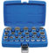 BGS 2152 | Steckschlüssel-Einsatz-Satz Gear Lock | 19-tlg. | 12,5 mm (1/2) | E-Profil / Zollgrößen | CV-Stahl