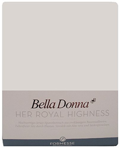 Formesse Bella-Donna Jersey Spannbettlaken silber, 140x200 - 160x220 cm