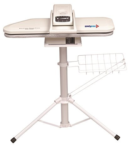 Dampfbügelpresse Professionelle / Erweiterte Bügel Drücken mit Ständer von Speedypress - Doppelt Größe, 80cm y 31cm; 1.600w (+ KOSTENLOSE Zusätzliche Abdeckung & Schaumstoff-Filzunterlage UVP 45,00 € + Weiteres Zubehör)