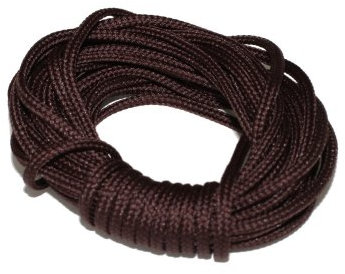 dalipo 33001 - Kordeln, Schnur 2mm, Dunkelbraun