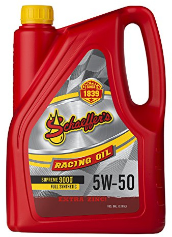 Schaeffer Manufacturing Co. 9001-006S Supreme 9000 Full Synthetic Racing Engine Oil 5W-50, 1-Gallon Bottle