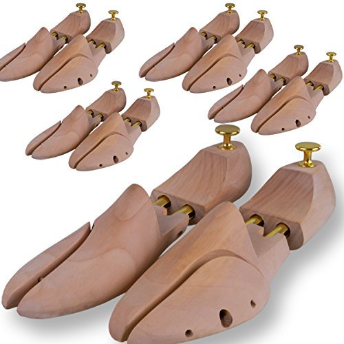 5 Paar SCHUHSPANNER Schuhspanner Schuhdehner Holz Schuhweiter Herren Damen GR: 45-46