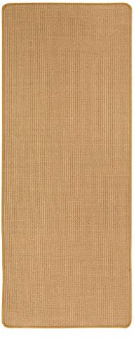 misento Sisal Teppich aus 100% Naturfaser Flachgewebe Webteppich uni,80 x 200 cm