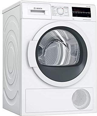 Bosch WTG87249ES - Secadora con Bomba de Calor, 8kg, Serie 6, Protección Antiarrugas, Tambor VarioSoft, Blanco