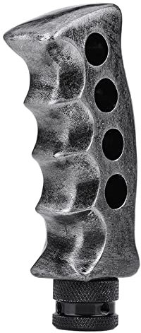 Ejoyous Manueller Schaltknauf, Universal Schaltknauf Getriebe Auto Pistolengriff Messergriff Schalthebel Kunstharz Auto-Schaltknauf Kopfabdeckung für die Meisten Manuellen Kraftfahrzeuge(Titan)
