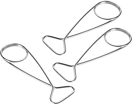 Toddmomy 3pcs Stainless Steel Fish Outdoor Camping Bottle Hanging Hook Fish Gripper for Water Pot Hanger