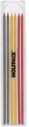 WOLFPACK LINEA PROFESIONAL Minas Recambio Para Lapiz Carpintero Portaminas (6 Piezas)