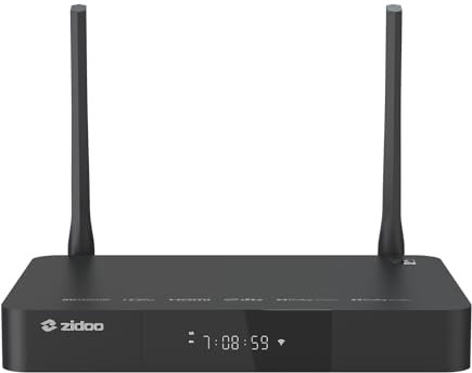 zidoo Z9X 8K - 8K HDR-Media-Player mit Android 11 OS, Amlogic S928X-K-Prozessor 6G+64G, VPU & VS10, 4K-UHD Blu-ray, BDMV/ISO, für Video- und Audiowiedergabe