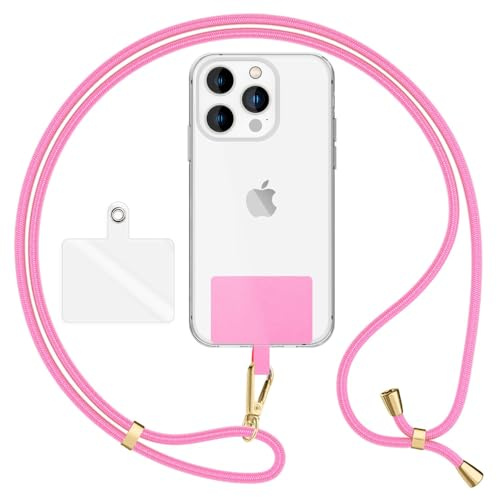 NALIA Universellt Mobilband till Smartphones - Skal, Rosa, Guld Metall