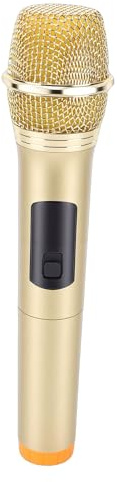 Annadue Microfono Palmare Wireless 2.4G, Microfono Dinamico con Ricevitore USB con Portata di 20 M, Riduzione del Rumore, Ampia compatibilità, per Amplificazione del Telefono