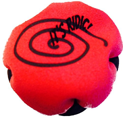 IT'S RIDIC! Record-Breaker Sand Filled 2-Panel Hacky Sack Footbag Red, Black