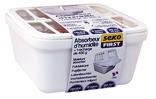 Absorbeur d?humidité Medium Seko First - 20 m² - Absorbeur + recharge 450 g