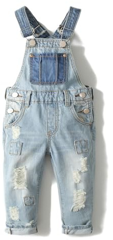 Kidscool Flickor stora haklappar rippade sommarjeans shorts