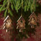 KASSIS Geschenkartikel Olivenholz Weihnachtsdeko Tanne Baumschmuck 3er Set Krippe Anhänger Heilige Familie Hirte und DREI Könige mit Rinde