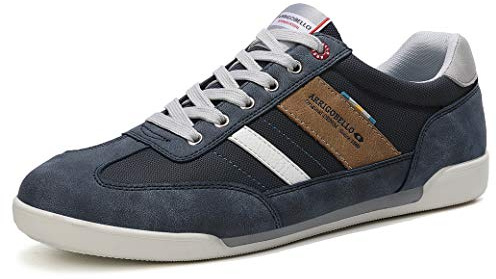 ARRIGO BELLO Mens Casual Shoes Trainers Sneakers Walking Gym Jogging Fitness Athletic Shoe Size 7-11 (VF Light Blue, size 10.5)