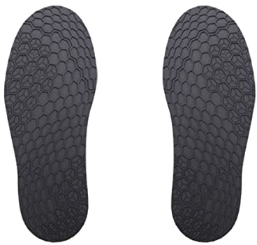 GULELAYAR Black Anti-Slip Hexagonal Honeycomb Pattern Rubber Sole Replacement DIY Shoe Insert, 13 x 4.92
