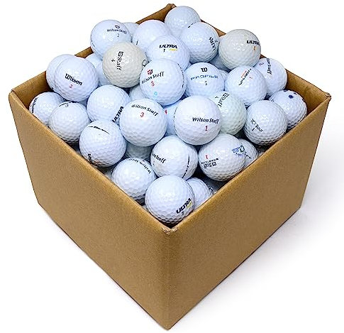 Second Chance Lakeballs Golf - Recycelte Grade A Weiße Golfbälle - 100 Stück Mix für Wilson Golfbälle