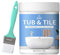 Bath Paint Gloss White, Bathtub Repair Kit, Bath Enamel Paint,500g High Gloss Finish Fast-Drying Formula for Tile, Metal, Shower, Sink, Furniture, Chips and Scrapes