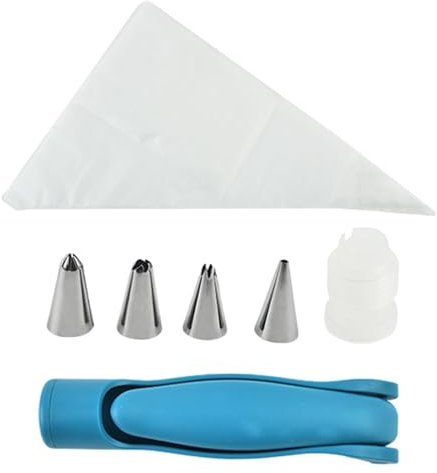 Kit decorativo per cupcake, tubazioni e suggerimenti, set di dispenser per tubi di glassa, set di sacchetti e suggerimenti, pratici accessori da forno, dessert e caramelle, per la festa della mamma