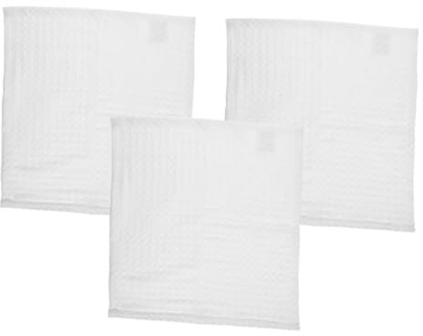 PAMINGONO 3stücke Gesichtstücher Aus Baumwolle Wiederverwendbare Quadratische Waschlappen Saugfähige Gesichtswaschlappen Kleine Bad Handtücher Für Make-up Entferner