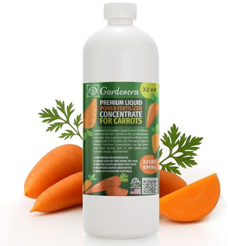Liquid Power Carrot Fertilizer - Premium Liquid Plant Food for Carrots - Fast-Acting Concentrate for Growth, Strong Roots & High-Yield Harvest - 32 oz - Indoor & Outdoor Use