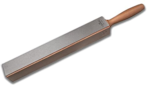 Schmiedeglut Diamantleder Unlimited 5-in-1 Messerschärfer | Diamantplatten (38 µm / 15 µm), Abziehleder mit Diamantpasten (9 µm / 3 µm) und Rundstab für Wellenschliff | Made in Germany | 1002710