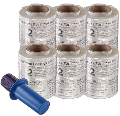 Cramer Flex-I-Wrap Plastic Wrap & Accessories, Clear Wrap for Wrapping Injuries & Ice Bags, Handle & Wraps for Athletic Trainers for Holding Ice Bags Onto Injury, Athletic Training Room Supplies