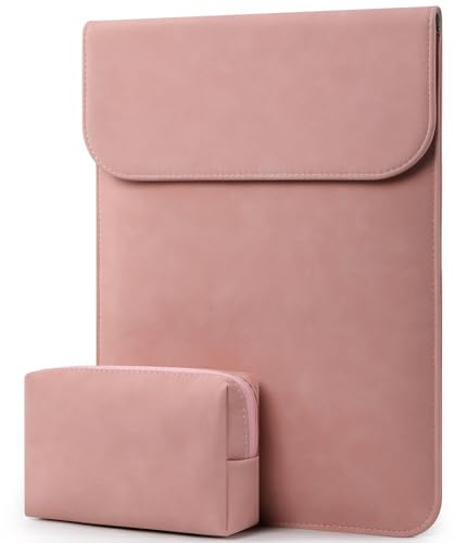 HYZUO 15 Tum Laptopfodral Väska för MacBook Air 15 M5, Rosa | för MacBook Air 15 M5 A3448 M4 A3241 M3 A3114 M2 A2941 2026-2023, 15 Surface Laptop 7/6/5/4/3, MacBook Pro 15 2019-2016