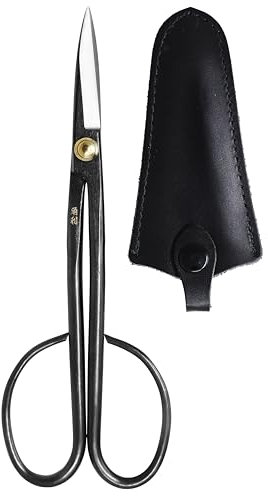 KAKURI Bonsai-Zweigschere, hergestellt in Japan, 20,3 cm, japanische Karbonstahlklinge, Präzisions-Bonsaischere für feines Beschneiden und Trimmen