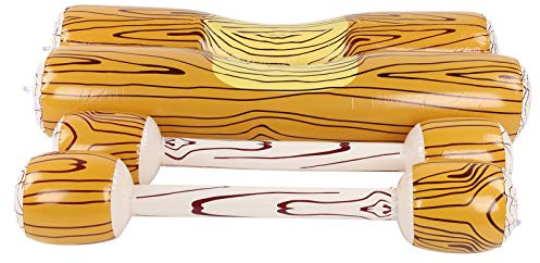 Lyrlody Juguetes de Agua Hinchables, Forma de Madera, Juguetes para Deportes Acuáticos, con 2 Formas Diferentes para Fiestas en La Piscina o Vacaciones en el Mar