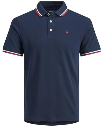 Jack & Jones Jjepaulos Polo Ss Noos Pls Camisa de polo, Hombre, Navy Blazer, 6XL Grande