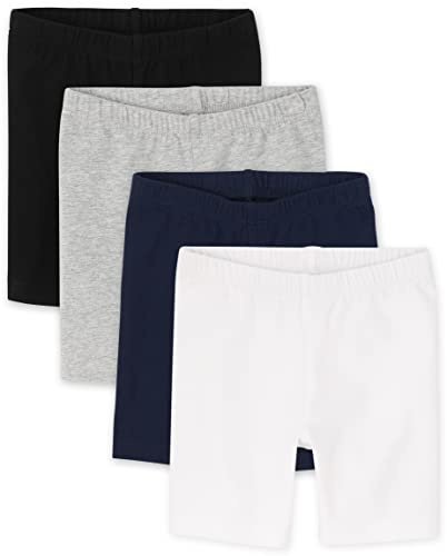 The Children's PlaceThe Children's Place Baby and Toddler Girls Bike Shorts4 packBlack/H Gray/Tidal/White