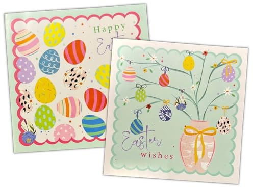 8 Pack of Easter Cards, 8 Open Easter Cards, 8 Mixed pack (8Pcs Wreath & Buckets)