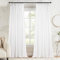 MRTREES Gardinen Weiss Voile Gardine Wohnzimmer Vorhänge mit Kräuselband Transparent Vorhang für Schlafzimmer 260 x 132cm (H x B) 2er-Pack