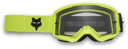 Fox Racing Main Core Goggle, bestes Preis-Leistungs-Verhältnis, VLS kompatibel mit Standard- und spritzgegossenen Gläsern, weites Sichtfeld, dreilagiger Schaumstoff, Farbe: Yellow, Größe: OS