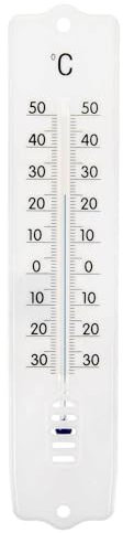 SIDCO Thermometer für Außen Innenthermometer Zimmerthermometer Außenthermometer weiß