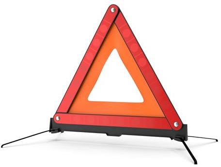 POWR CAR 5 triángulos de avería – Triángulo de emergencia para automóviles según StVO – como accesorio de coche
