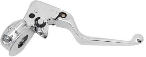 Mabutingti Leva frizione e supporto di montaggio cromato per Harley Davidson Sportster 883 1200 Softail Dyna Electra Glide Road King Fat Boy Night Train Street Bob