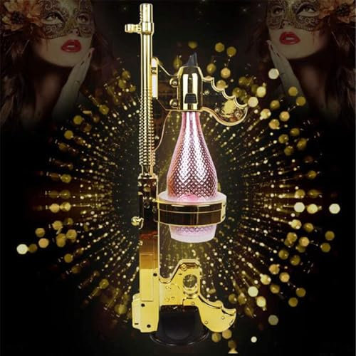 Champagnespraypistol, multifunktions champagnepistol vinpropp, 750ML-1,5L ölpistolskytte, för födelsedagsfester, bröllop, poolfester, rekvisita för julbaratmosfär,NoLight
