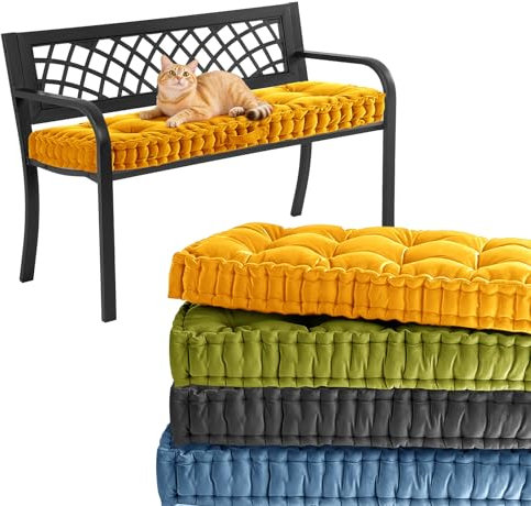 HJZPWB Cojin para Banco Tamaño Personalizado Colchoneta Banco Jardin Multicolor Cojin Banco Interior Cojin Banco para Interiores Y Exteriores Silla De Banco JardíN Comedor Cocina