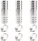 Lyeteung 3 Pièces 16mm Coupleur Droit Adaptateur, Raccords de Tuyau Cannelés en Acier Inoxydable, Connecteur de Tuyau de Carburant en 2 Voies, avec 6 Pièces Colliers de Serrage, pour Air, Gaz, Eau