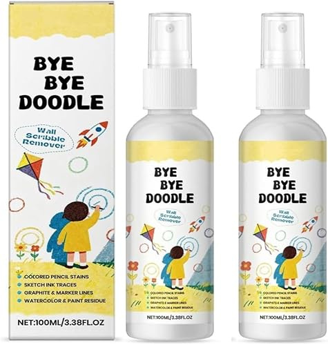 Graffiti-Entferner, schnell wirkendes Wandreinigungsspray, sicher und ungiftig, entfernt Buntstift-, Kugelschreiber-, Bleistift-, Filzstift-, Wasserfarben- und Acrylfarben