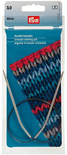 Prym 211230 Rundstricknadeln ALU 40 cm 3,00 mm grau
