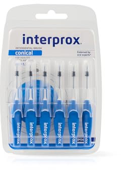Interprox 4G - Cepillos interdentales cónicos azules (6 unidades)