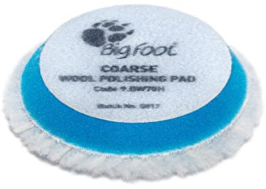 RUPES Polierpad Coarse Wool Polishing Pad Polierschwamm grob hart blau 50-70 mm