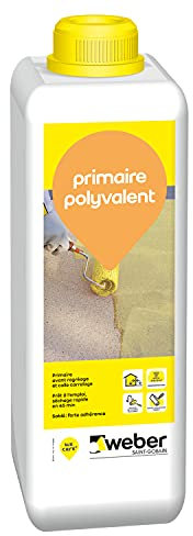 Weber Primaire polyvalent 1 kg, pour améliorer l'adhérence des mortier, colles, chapes et ragréage de sol