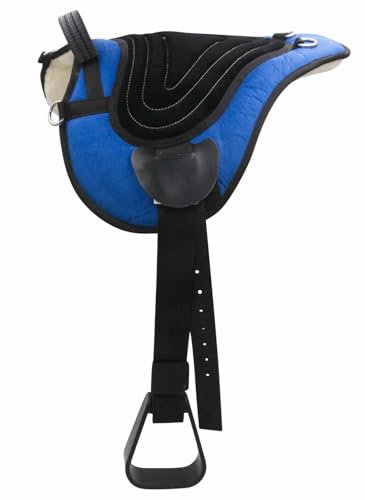 AMKA Soft Seat Bareback Pad Reitpad Reitkissen weich gepolstert mit Sattelgurt Pony